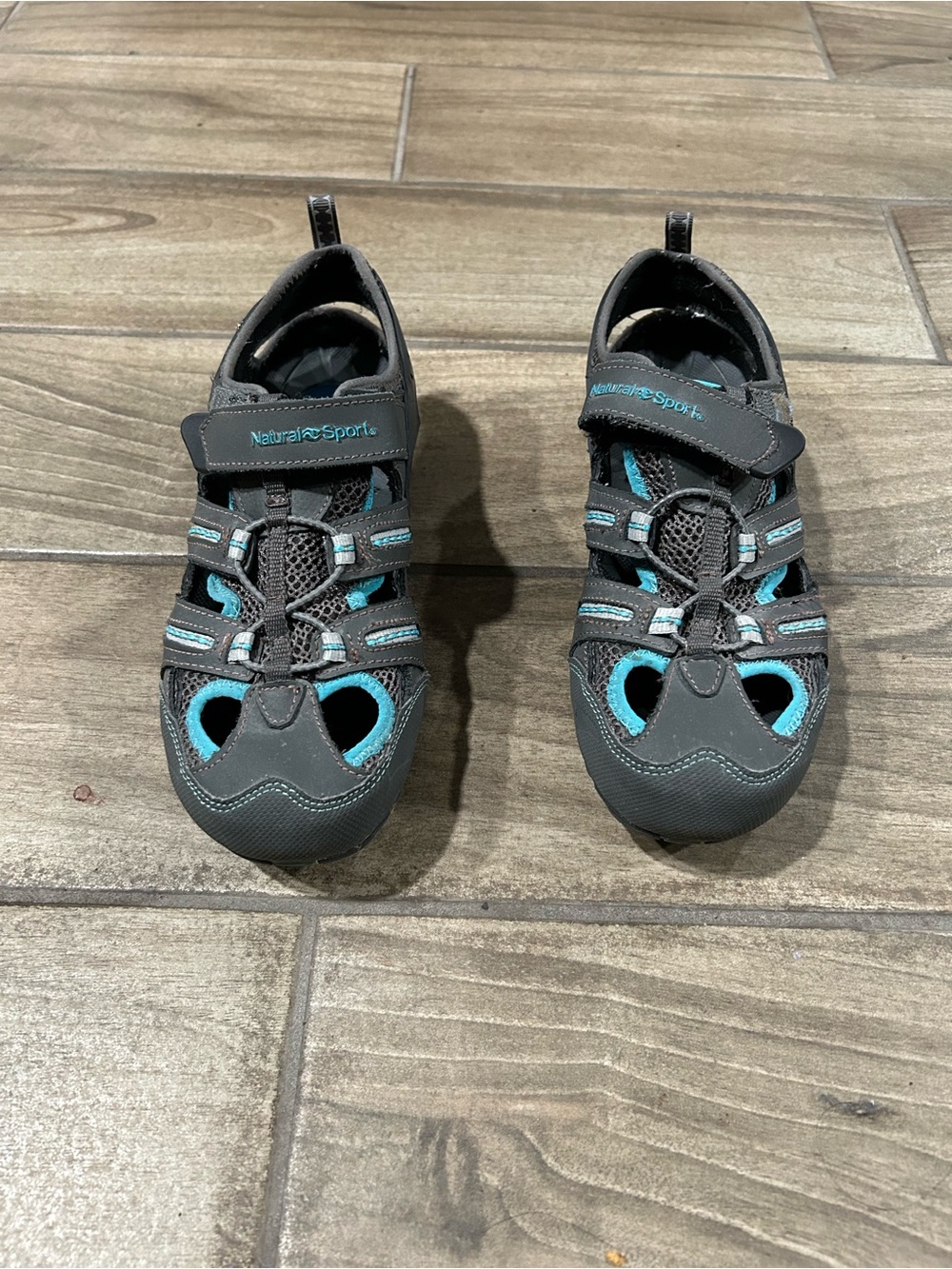 Natural Sports Women’s Grey and Teal Outdoor Sandals